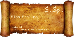 Sisa Szelina névjegykártya